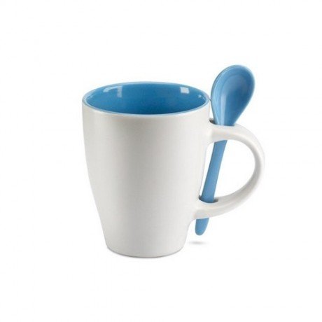 Taza con cuchara Dual