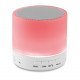 Altavoz circular Bluetooth LED Round White